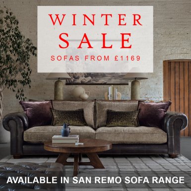 San Remo leather & fabric sofas